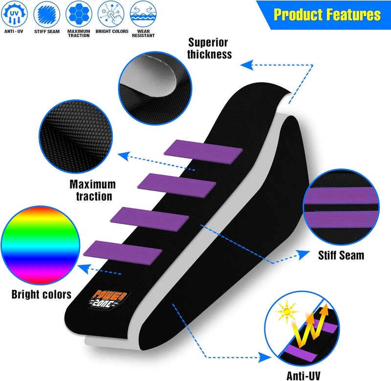 MCHMFG Motorcycle Dirt Bike Seat Cover for Surron Sur Ron Light Bee X/S - E Bike Seat Cover (Purple) - Image 2